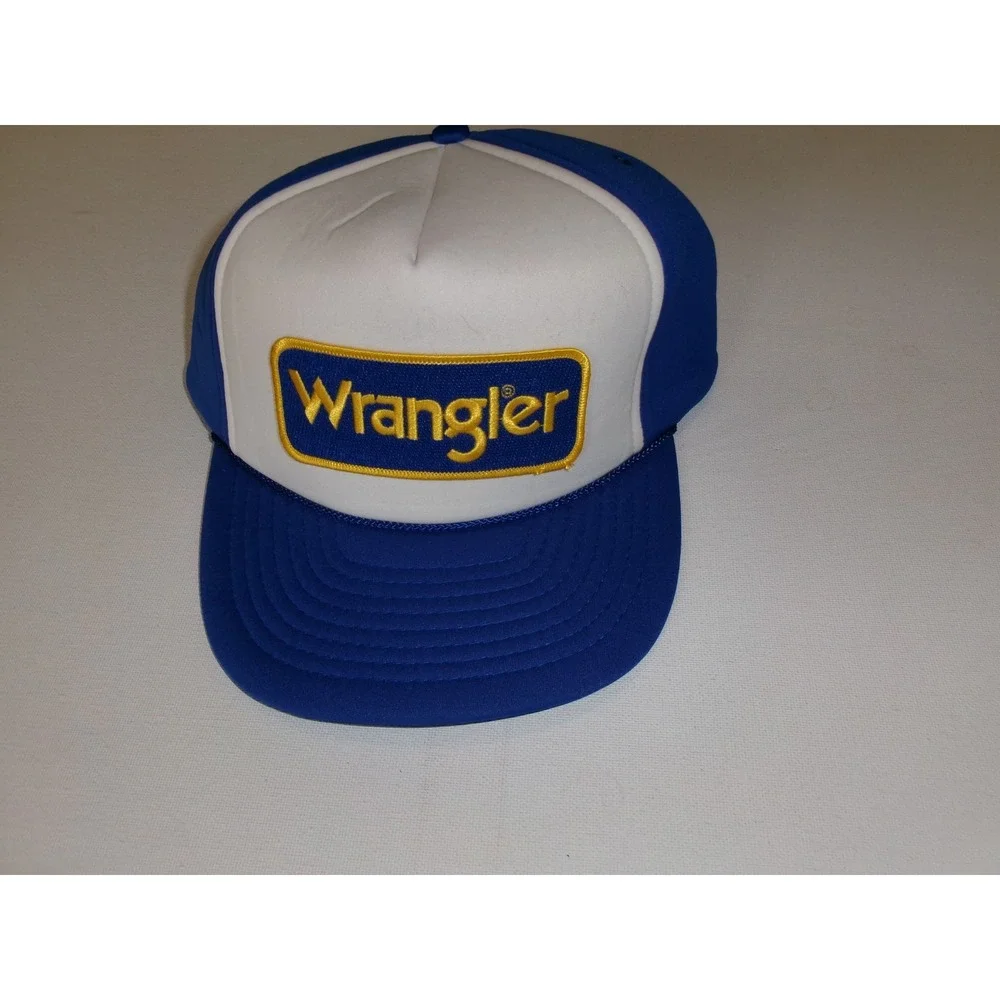 WRANGLER TRUCKER ROPE  90S  SNAPBACK  HAT CAP VINTAGE M3